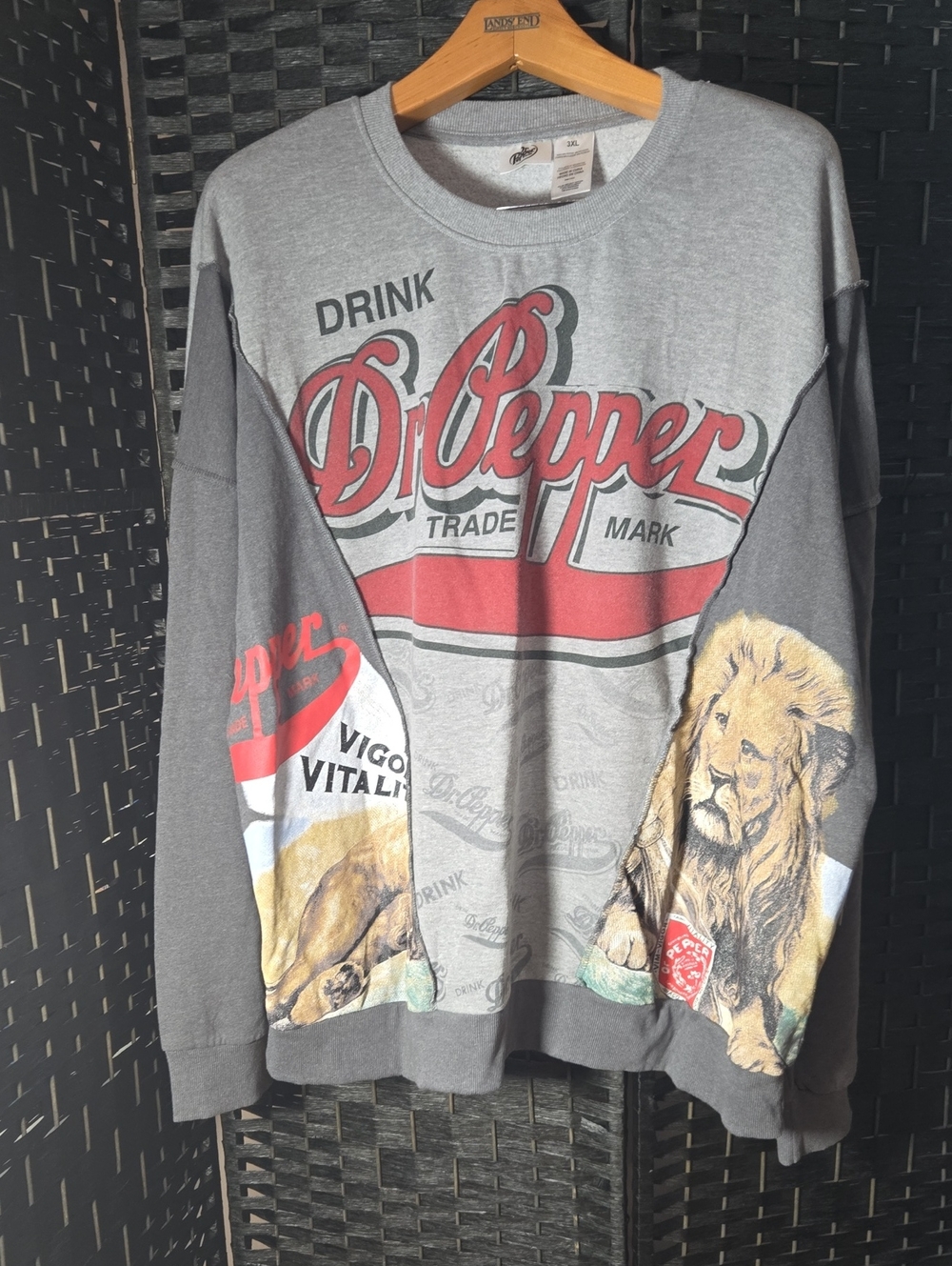 Dr Pepper Soda Vigor & Vitality Crew Neck Sweatshirt 3XL